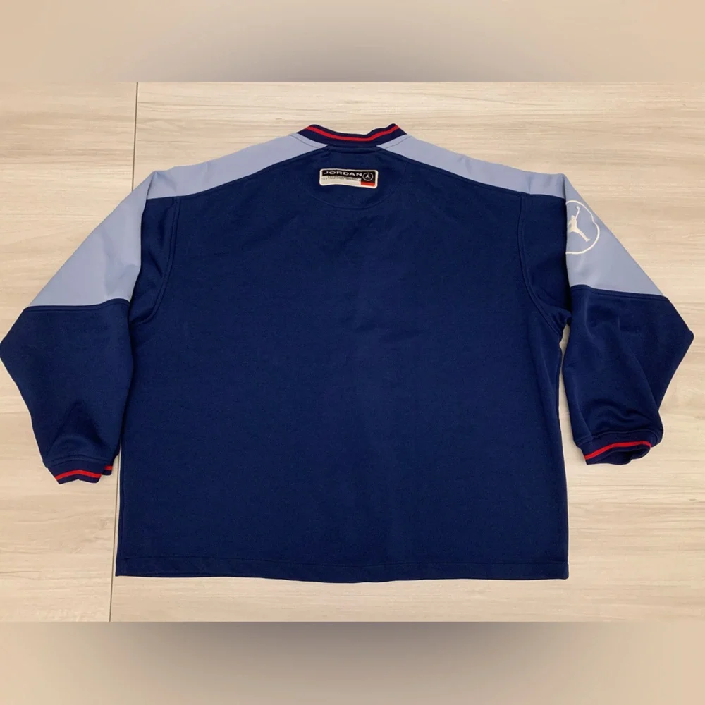 Vintage Air Jordan Mens Snap Button Up Shooting‎ Warmup Jacket Basketball Sz XL